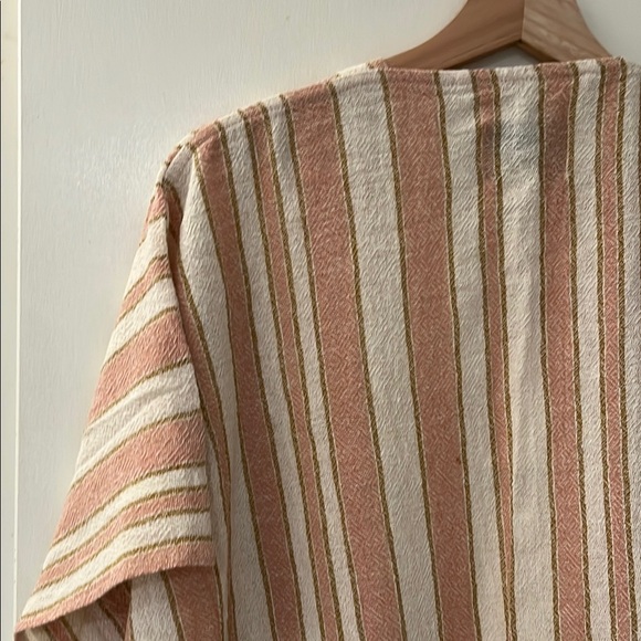 NWT Striped Pink and Cream Beach Coverup - Picture 4 of 5